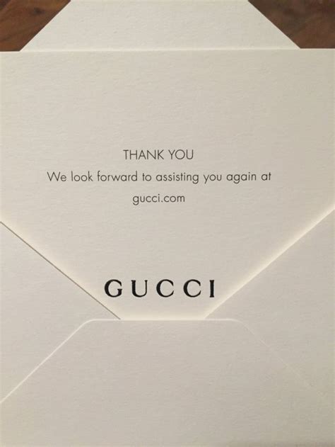 gucci gift card australia|Gucci thank you card.